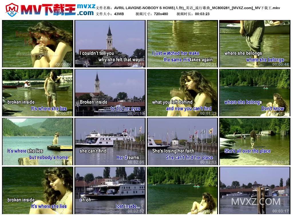 AVRIL LAVIGNE-NOBODY S HOME(人物)_英语_流行歌曲_MC800281